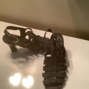 Aerosols black sandals size 9